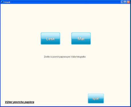 Zvoľte si povrch papiera